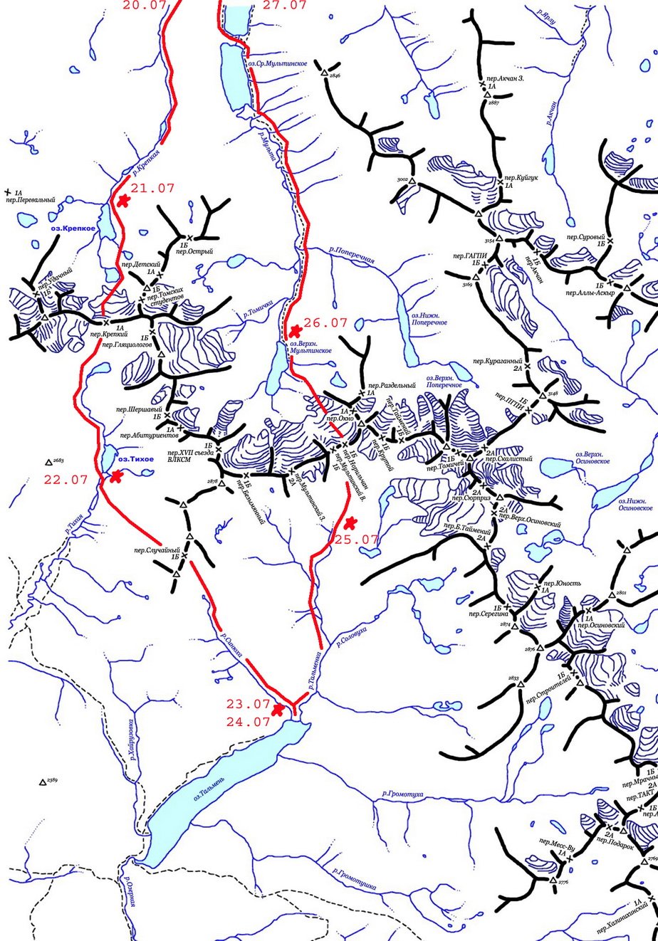 Карта алтая мультинские озера